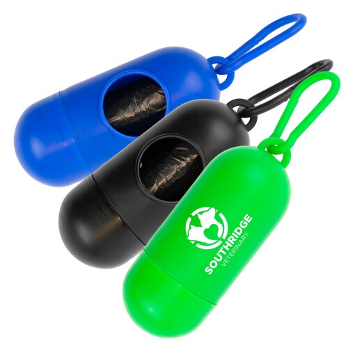 Top Tail Pet Waste Bag Dispenser Custom Printed As Low As 3.33